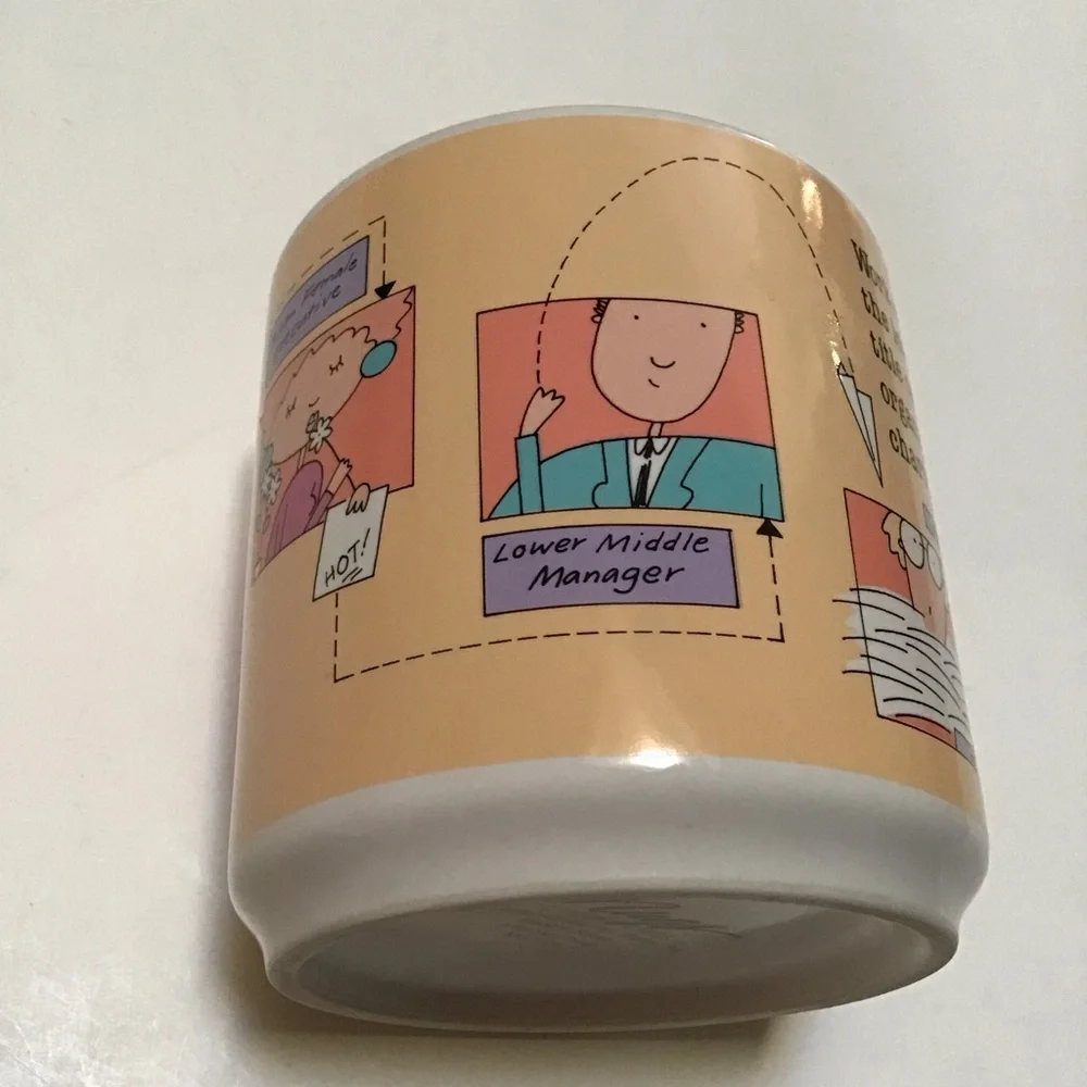 Vintage Carlton Cards Funny Office Workplace‎ Mug